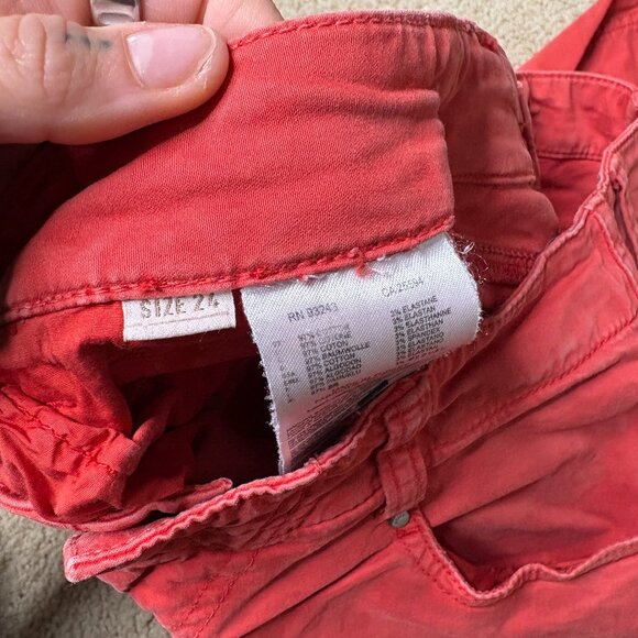 Low Rise Red Diesel Jeans - Picture 5 of 6